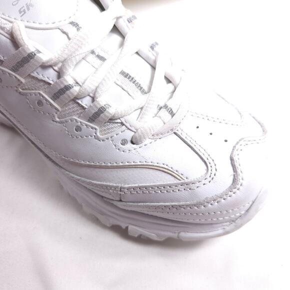 Skechers DLites Athletic Running Lace Up Shoe Womens Size 6 11931 White - Picture 8 of 9